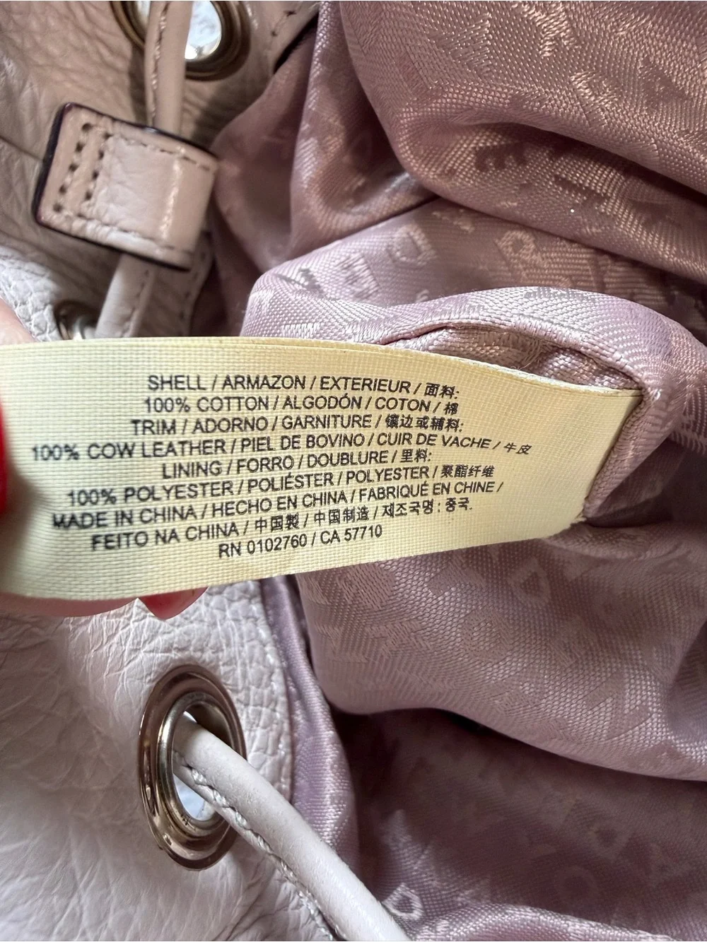 kate spade Cream and Beige Striped Mini Backpack